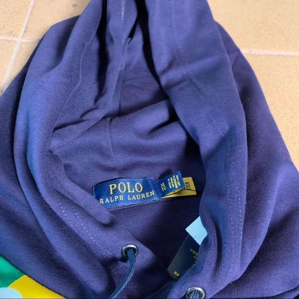 Polo Ralph Lauren Men’s Tennis Print Sweatshirt Hoodie Jacket - Picture 5 of 6